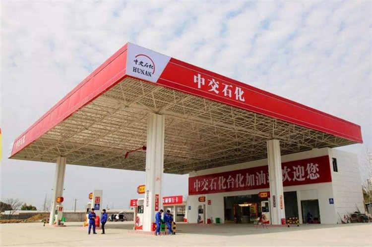 广汉加油站钢结构网架案例6